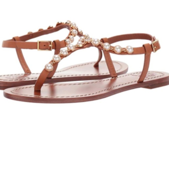 Tory Burch Shoes - New Tory Burch Emmy Pearl Thong Sandals White 10.5